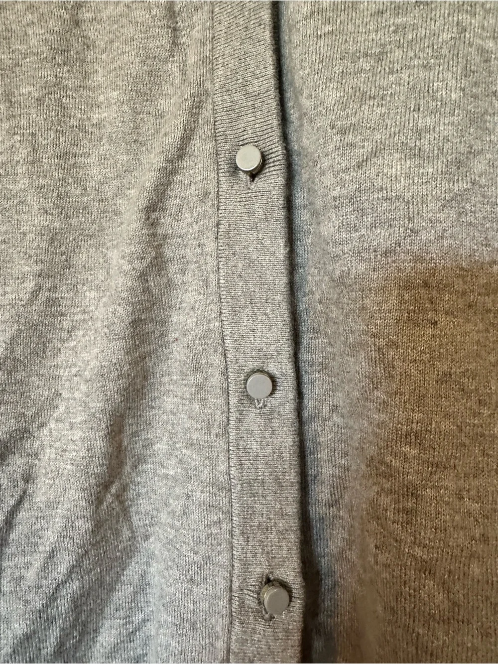 kate spade Somerset Bow Cuff Gray Button Classic Cardigan size XL